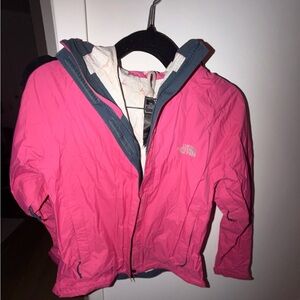 Fuchsia North Face Windbreaker